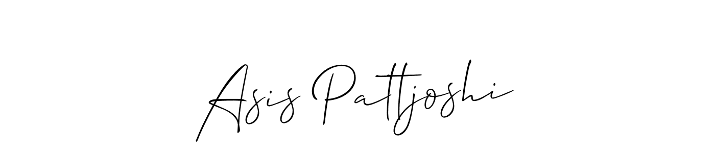 Make a beautiful signature design for name Asis Pattjoshi. With this signature (Allison_Script) style, you can create a handwritten signature for free. Asis Pattjoshi signature style 2 images and pictures png