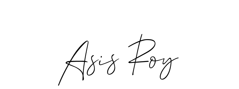 How to make Asis Roy name signature. Use Allison_Script style for creating short signs online. This is the latest handwritten sign. Asis Roy signature style 2 images and pictures png