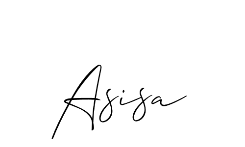 Design your own signature with our free online signature maker. With this signature software, you can create a handwritten (Allison_Script) signature for name Asisa. Asisa signature style 2 images and pictures png