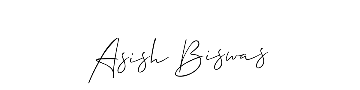 It looks lik you need a new signature style for name Asish Biswas. Design unique handwritten (Allison_Script) signature with our free signature maker in just a few clicks. Asish Biswas signature style 2 images and pictures png