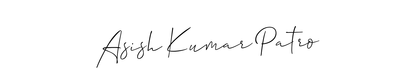 Also we have Asish Kumar Patro name is the best signature style. Create professional handwritten signature collection using Allison_Script autograph style. Asish Kumar Patro signature style 2 images and pictures png