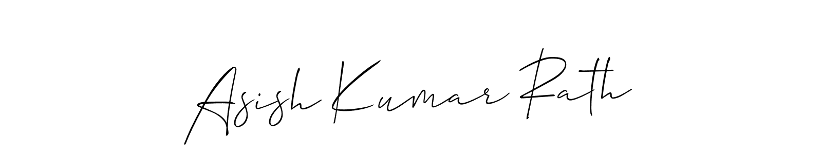 Make a beautiful signature design for name Asish Kumar Rath. With this signature (Allison_Script) style, you can create a handwritten signature for free. Asish Kumar Rath signature style 2 images and pictures png