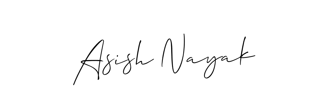 Asish Nayak stylish signature style. Best Handwritten Sign (Allison_Script) for my name. Handwritten Signature Collection Ideas for my name Asish Nayak. Asish Nayak signature style 2 images and pictures png