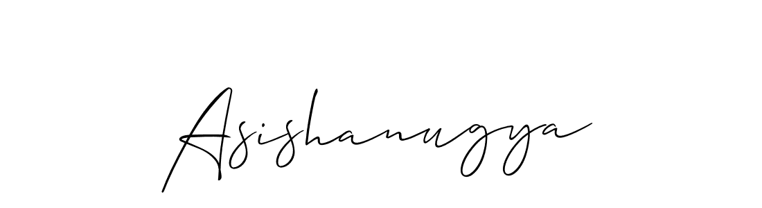 How to make Asishanugya signature? Allison_Script is a professional autograph style. Create handwritten signature for Asishanugya name. Asishanugya signature style 2 images and pictures png