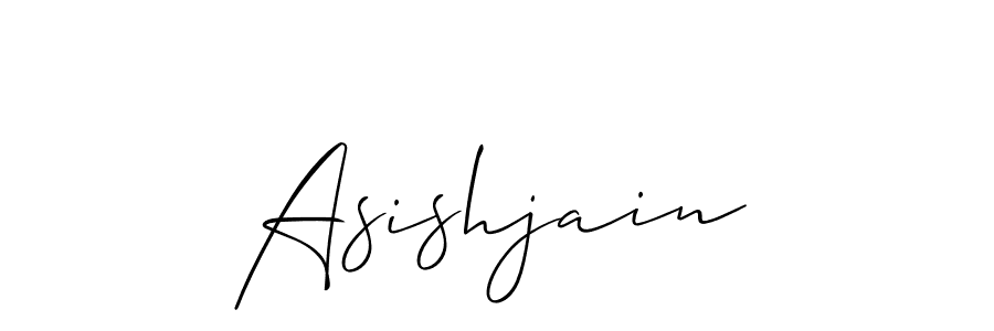 Also we have Asishjain name is the best signature style. Create professional handwritten signature collection using Allison_Script autograph style. Asishjain signature style 2 images and pictures png