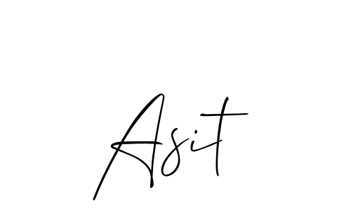 Use a signature maker to create a handwritten signature online. With this signature software, you can design (Allison_Script) your own signature for name Asit . Asit  signature style 2 images and pictures png