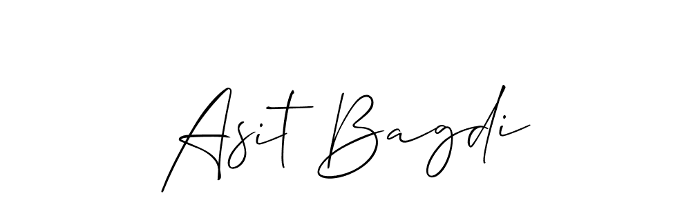 Make a beautiful signature design for name Asit Bagdi. With this signature (Allison_Script) style, you can create a handwritten signature for free. Asit Bagdi signature style 2 images and pictures png