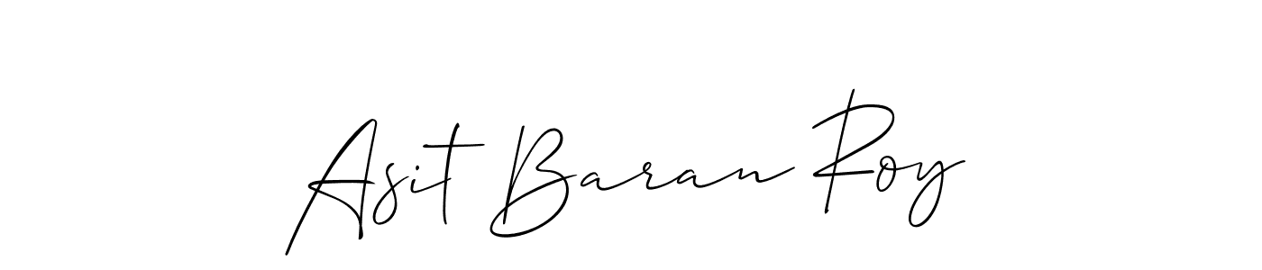 How to make Asit Baran Roy name signature. Use Allison_Script style for creating short signs online. This is the latest handwritten sign. Asit Baran Roy signature style 2 images and pictures png