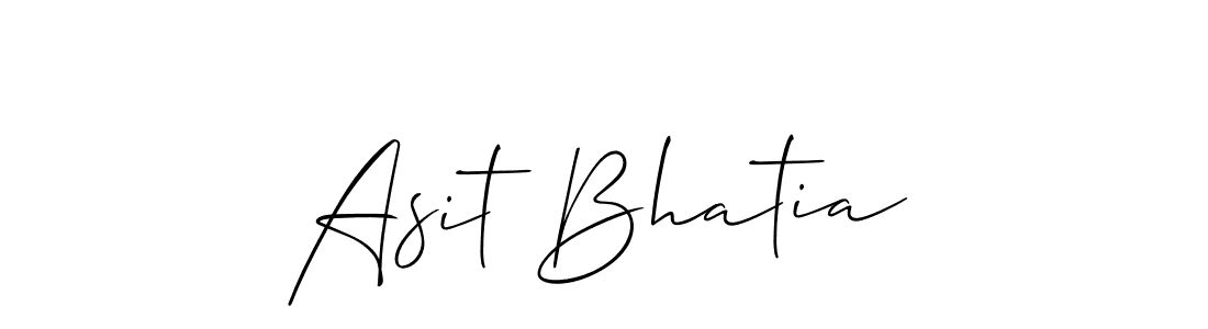 You should practise on your own different ways (Allison_Script) to write your name (Asit Bhatia) in signature. don't let someone else do it for you. Asit Bhatia signature style 2 images and pictures png