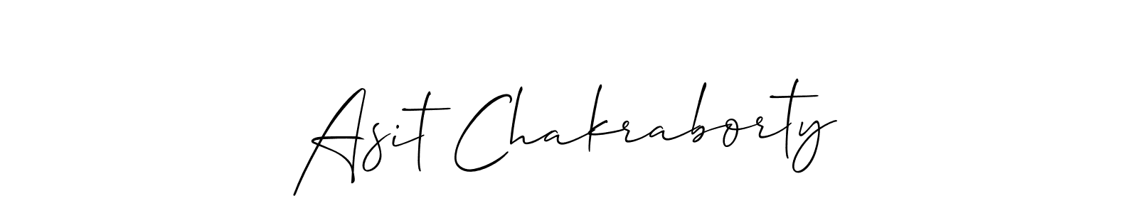 Make a beautiful signature design for name Asit Chakraborty. With this signature (Allison_Script) style, you can create a handwritten signature for free. Asit Chakraborty signature style 2 images and pictures png