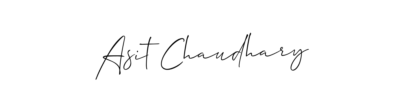 The best way (Allison_Script) to make a short signature is to pick only two or three words in your name. The name Asit Chaudhary include a total of six letters. For converting this name. Asit Chaudhary signature style 2 images and pictures png