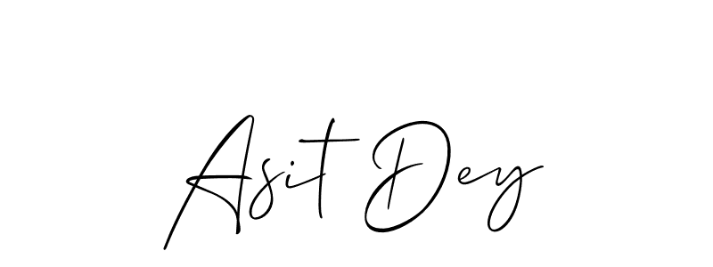 How to make Asit Dey signature? Allison_Script is a professional autograph style. Create handwritten signature for Asit Dey name. Asit Dey signature style 2 images and pictures png
