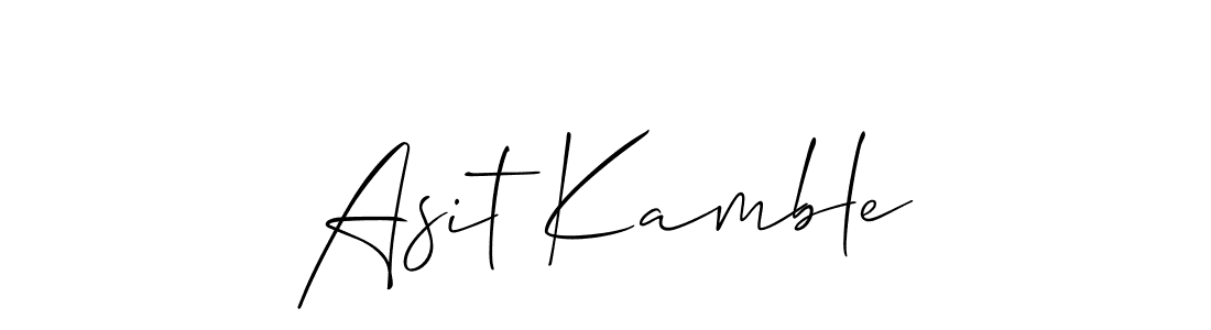 The best way (Allison_Script) to make a short signature is to pick only two or three words in your name. The name Asit Kamble include a total of six letters. For converting this name. Asit Kamble signature style 2 images and pictures png
