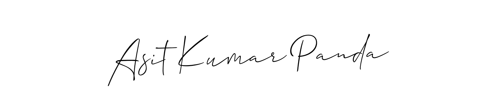 Asit Kumar Panda stylish signature style. Best Handwritten Sign (Allison_Script) for my name. Handwritten Signature Collection Ideas for my name Asit Kumar Panda. Asit Kumar Panda signature style 2 images and pictures png