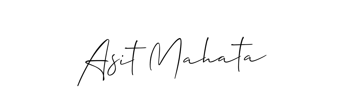 Also we have Asit Mahata name is the best signature style. Create professional handwritten signature collection using Allison_Script autograph style. Asit Mahata signature style 2 images and pictures png