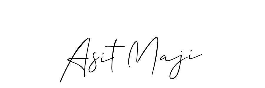 Design your own signature with our free online signature maker. With this signature software, you can create a handwritten (Allison_Script) signature for name Asit Maji. Asit Maji signature style 2 images and pictures png
