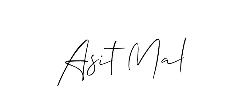 You should practise on your own different ways (Allison_Script) to write your name (Asit Mal) in signature. don't let someone else do it for you. Asit Mal signature style 2 images and pictures png