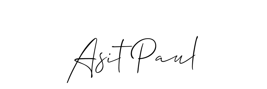 Asit Paul stylish signature style. Best Handwritten Sign (Allison_Script) for my name. Handwritten Signature Collection Ideas for my name Asit Paul. Asit Paul signature style 2 images and pictures png