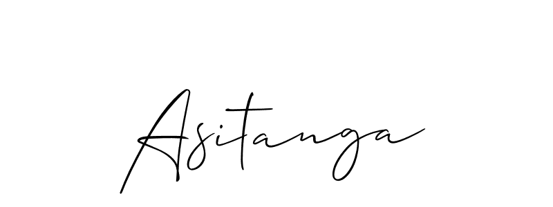 Make a short Asitanga signature style. Manage your documents anywhere anytime using Allison_Script. Create and add eSignatures, submit forms, share and send files easily. Asitanga signature style 2 images and pictures png