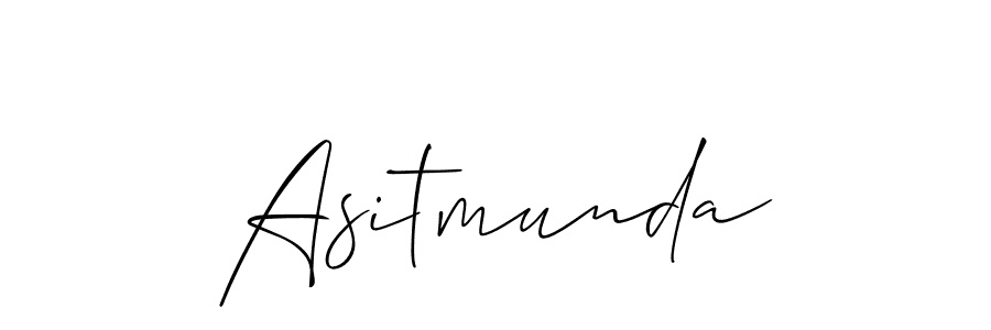 Design your own signature with our free online signature maker. With this signature software, you can create a handwritten (Allison_Script) signature for name Asitmunda. Asitmunda signature style 2 images and pictures png