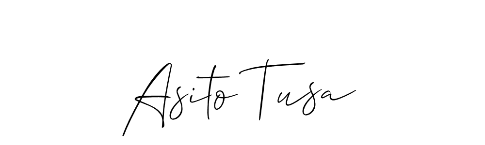 Make a beautiful signature design for name Asito Tusa. Use this online signature maker to create a handwritten signature for free. Asito Tusa signature style 2 images and pictures png