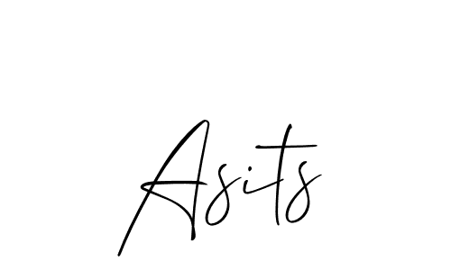 How to Draw Asits signature style? Allison_Script is a latest design signature styles for name Asits. Asits signature style 2 images and pictures png
