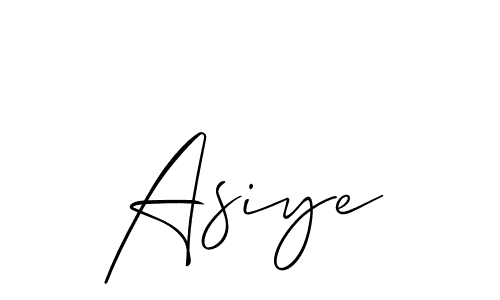 The best way (Allison_Script) to make a short signature is to pick only two or three words in your name. The name Asiye include a total of six letters. For converting this name. Asiye signature style 2 images and pictures png