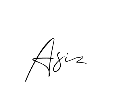 How to Draw Asiz signature style? Allison_Script is a latest design signature styles for name Asiz. Asiz signature style 2 images and pictures png