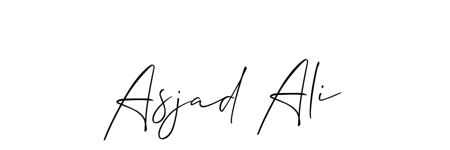 Also You can easily find your signature by using the search form. We will create Asjad Ali name handwritten signature images for you free of cost using Allison_Script sign style. Asjad Ali signature style 2 images and pictures png