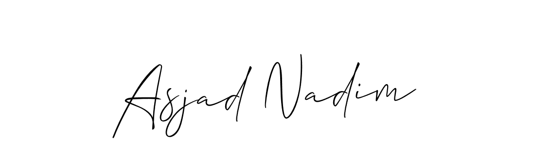 Make a beautiful signature design for name Asjad Nadim. Use this online signature maker to create a handwritten signature for free. Asjad Nadim signature style 2 images and pictures png