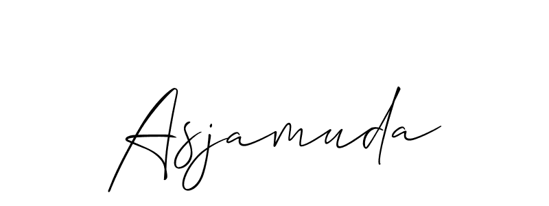 Make a short Asjamuda signature style. Manage your documents anywhere anytime using Allison_Script. Create and add eSignatures, submit forms, share and send files easily. Asjamuda signature style 2 images and pictures png