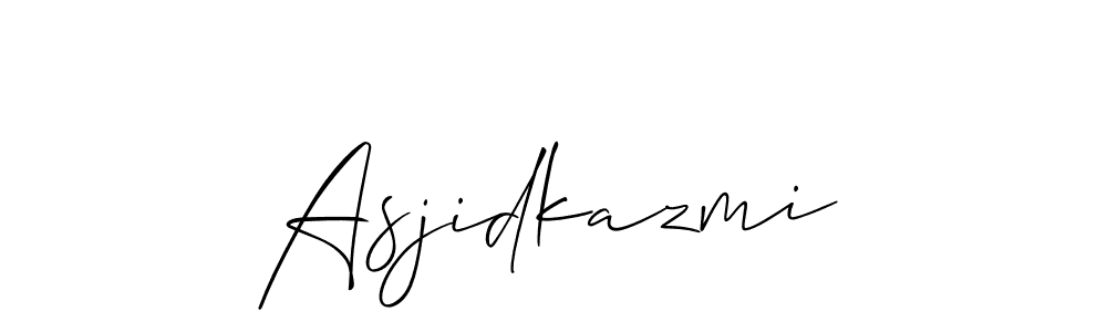 Once you've used our free online signature maker to create your best signature Allison_Script style, it's time to enjoy all of the benefits that Asjidkazmi name signing documents. Asjidkazmi signature style 2 images and pictures png