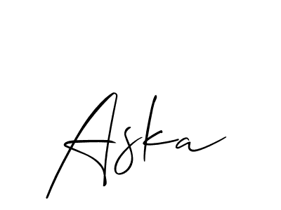 Once you've used our free online signature maker to create your best signature Allison_Script style, it's time to enjoy all of the benefits that Aska name signing documents. Aska signature style 2 images and pictures png