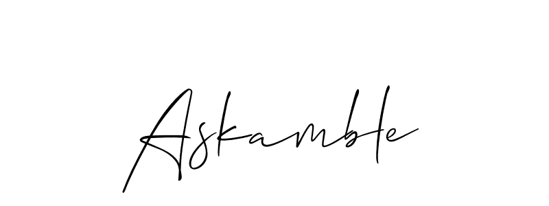 This is the best signature style for the Askamble name. Also you like these signature font (Allison_Script). Mix name signature. Askamble signature style 2 images and pictures png