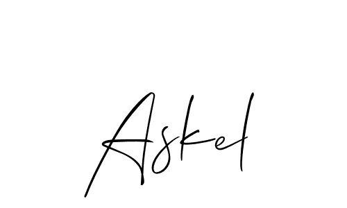 This is the best signature style for the Askel name. Also you like these signature font (Allison_Script). Mix name signature. Askel signature style 2 images and pictures png