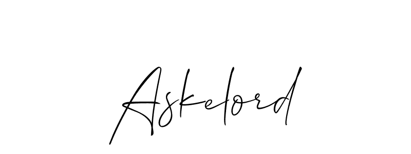 You should practise on your own different ways (Allison_Script) to write your name (Askelord) in signature. don't let someone else do it for you. Askelord signature style 2 images and pictures png
