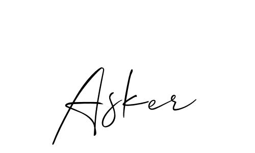 Make a short Asker signature style. Manage your documents anywhere anytime using Allison_Script. Create and add eSignatures, submit forms, share and send files easily. Asker signature style 2 images and pictures png