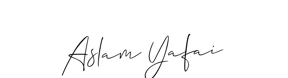 Once you've used our free online signature maker to create your best signature Allison_Script style, it's time to enjoy all of the benefits that Aslam Yafai name signing documents. Aslam Yafai signature style 2 images and pictures png