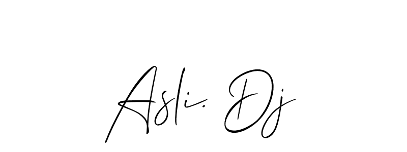 This is the best signature style for the Asli. Dj name. Also you like these signature font (Allison_Script). Mix name signature. Asli. Dj signature style 2 images and pictures png