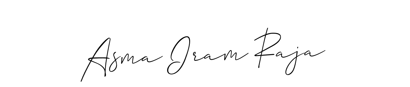 Make a short Asma Iram Raja signature style. Manage your documents anywhere anytime using Allison_Script. Create and add eSignatures, submit forms, share and send files easily. Asma Iram Raja signature style 2 images and pictures png