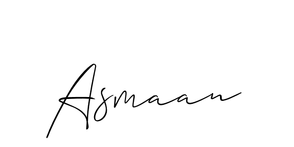 Also You can easily find your signature by using the search form. We will create Asmaan name handwritten signature images for you free of cost using Allison_Script sign style. Asmaan signature style 2 images and pictures png