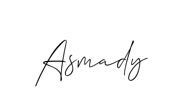 Once you've used our free online signature maker to create your best signature Allison_Script style, it's time to enjoy all of the benefits that Asmady name signing documents. Asmady signature style 2 images and pictures png