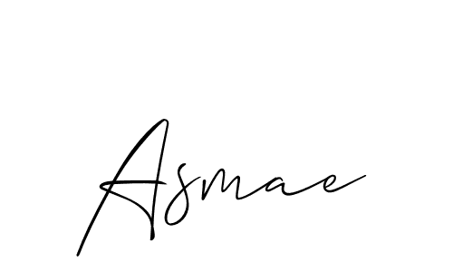 Also we have Asmae name is the best signature style. Create professional handwritten signature collection using Allison_Script autograph style. Asmae signature style 2 images and pictures png