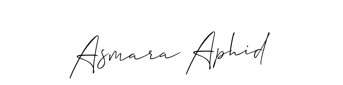 if you are searching for the best signature style for your name Asmara Aphid. so please give up your signature search. here we have designed multiple signature styles  using Allison_Script. Asmara Aphid signature style 2 images and pictures png