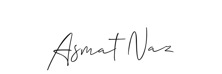 Here are the top 10 professional signature styles for the name Asmat Naz. These are the best autograph styles you can use for your name. Asmat Naz signature style 2 images and pictures png