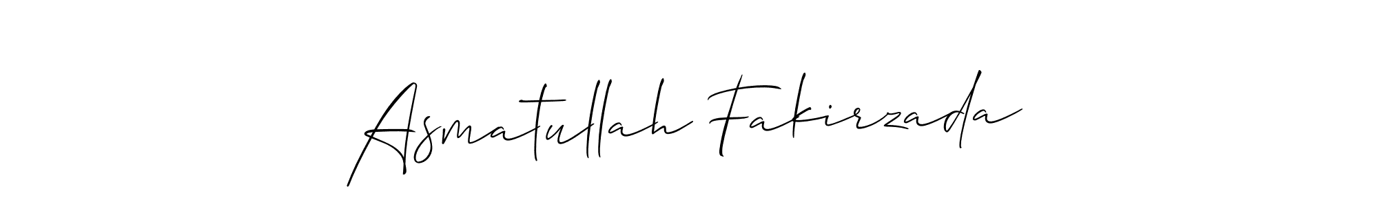 Make a beautiful signature design for name Asmatullah Fakirzada. Use this online signature maker to create a handwritten signature for free. Asmatullah Fakirzada signature style 2 images and pictures png