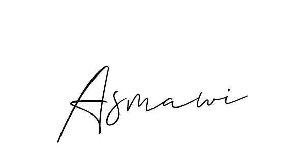 How to make Asmawi signature? Allison_Script is a professional autograph style. Create handwritten signature for Asmawi name. Asmawi signature style 2 images and pictures png