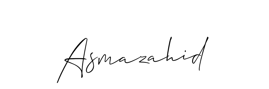 Similarly Allison_Script is the best handwritten signature design. Signature creator online .You can use it as an online autograph creator for name Asmazahid. Asmazahid signature style 2 images and pictures png