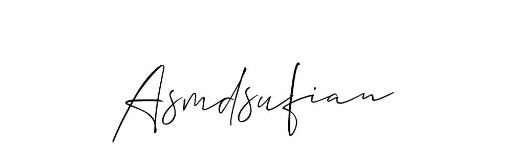 Allison_Script is a professional signature style that is perfect for those who want to add a touch of class to their signature. It is also a great choice for those who want to make their signature more unique. Get Asmdsufian name to fancy signature for free. Asmdsufian signature style 2 images and pictures png