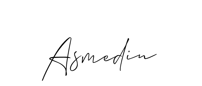 Asmedin stylish signature style. Best Handwritten Sign (Allison_Script) for my name. Handwritten Signature Collection Ideas for my name Asmedin. Asmedin signature style 2 images and pictures png